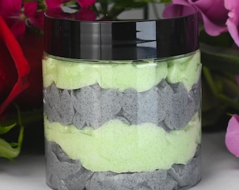 Zombies' Sweet Tooth Whipped Sugar Scrub, Key Lime Pie Scent, Body Frosting, Shea Butter