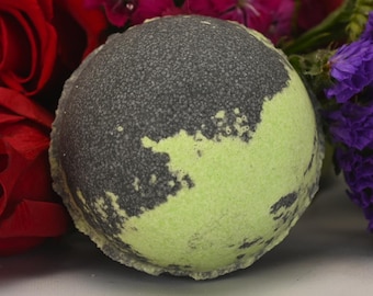 Zombies' Sweet Tooth Bath Bomb: Key Lime Pie Scented, Sweet Almond Oil (Large)