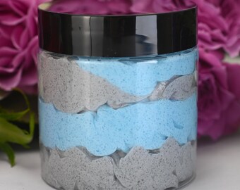 Berry Banshee Whipped Sugar Scrub, Blueberry & Cotton Candy Scent, Body Frosting, Shea Butter
