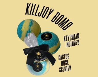 MCR Killjoy Badebombe * Kaktus Rose Duftend * Schlüsselanhänger inklusive