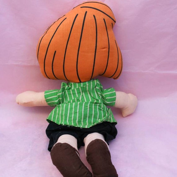 Rare Vintage Peppermint Patty Peanuts Snoopy Cloth Rag Doll Soft