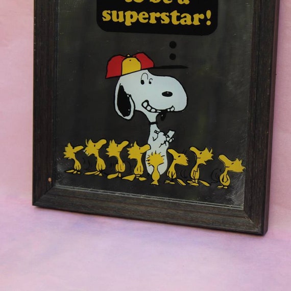 Rare Vintage Peanuts Snoopy 'it's Great to Be A Superstar' 9
