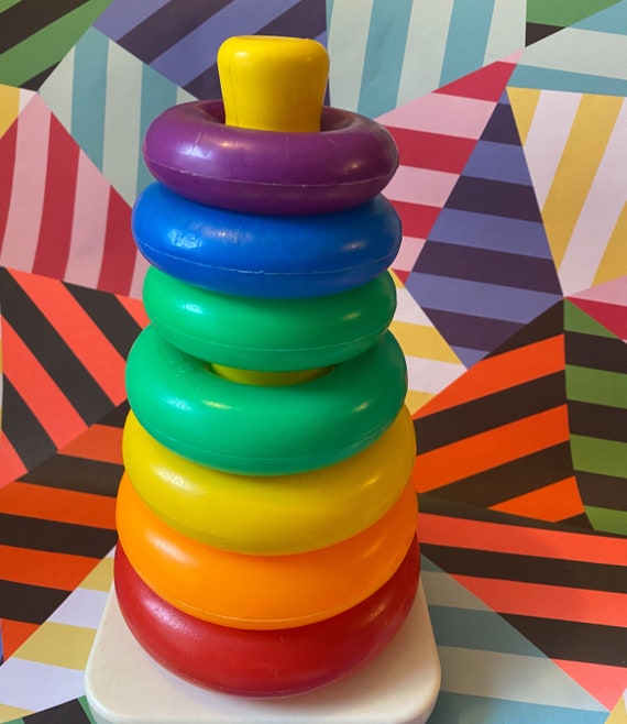 Baby Stack Toy Plastic Rings 4 Pack