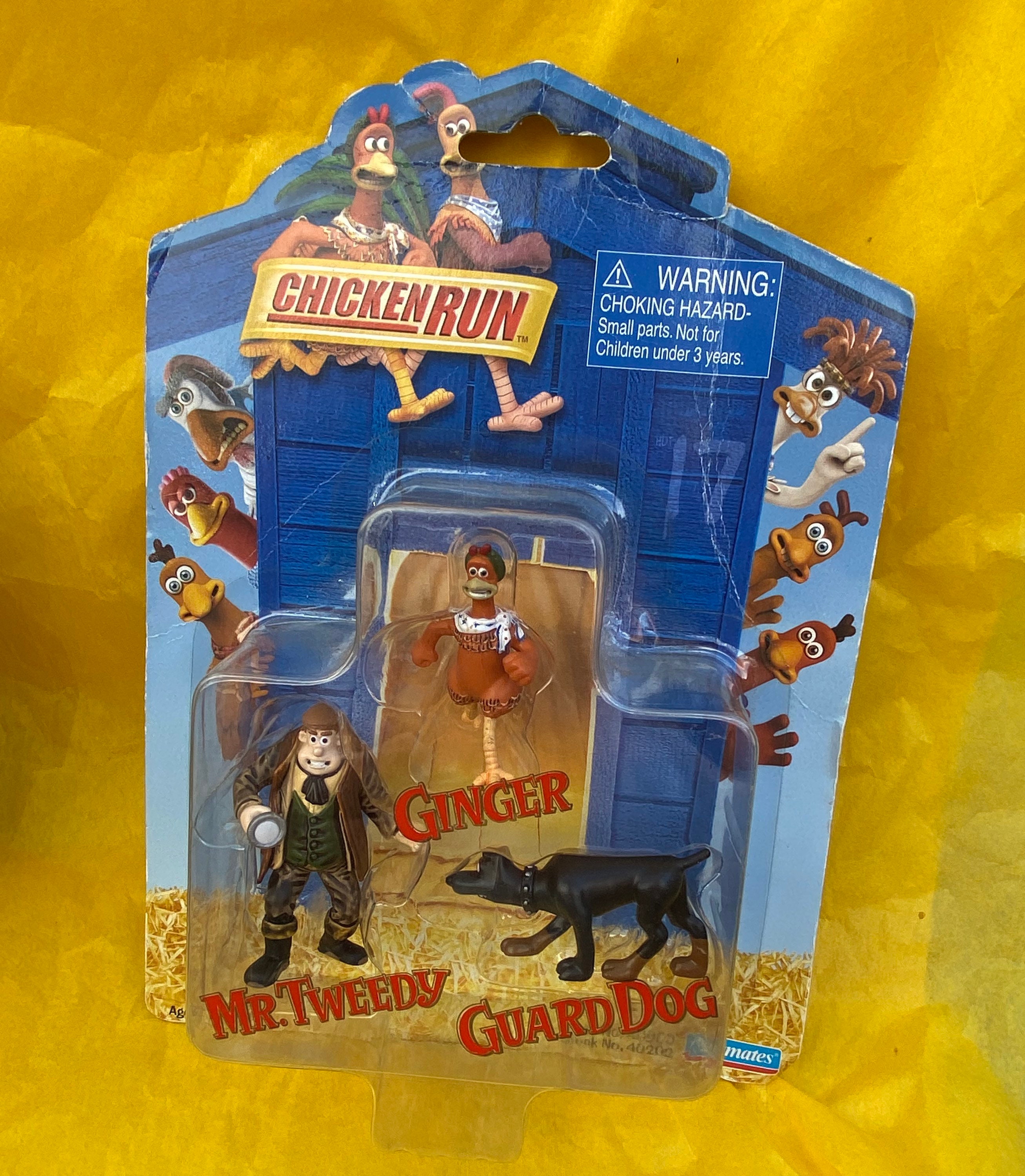Chicken Run Playmates Ginger Mr Tweedy Guard Dog Play Figures