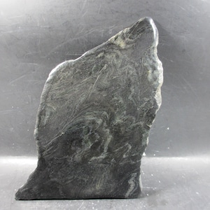 Gebänderte archaische Eisenformation, verzerrt, SPIEGELPOLIERT, 2,7 Billionen Jahre, neoarchaisches Alter, Jackson Co., Wi.