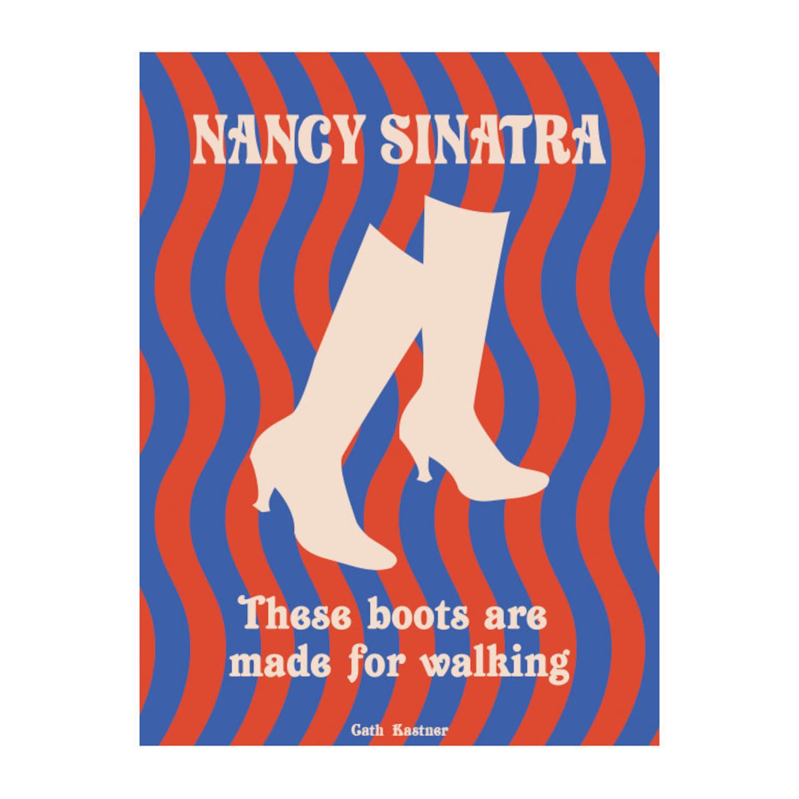 These boots are made for walking Nancy Sinatra poster Etsy