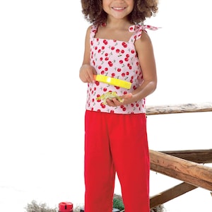Butterick 3477 Girls Summer Outfits: Sleeveless Shoulder Tie Etsy