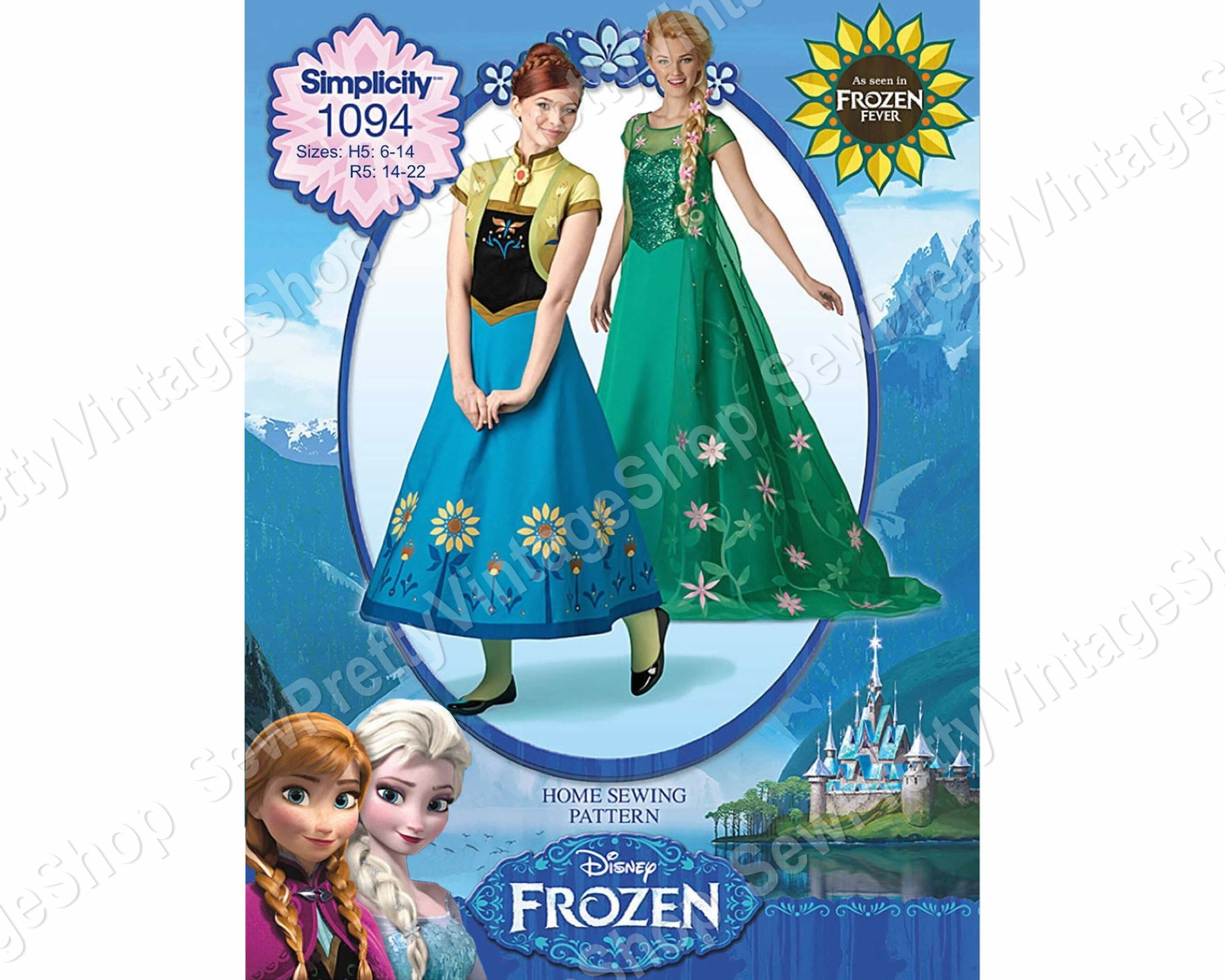 Simplicity Disney's Frozen Costume for Children 1233 pattern review by  girlschmoopie