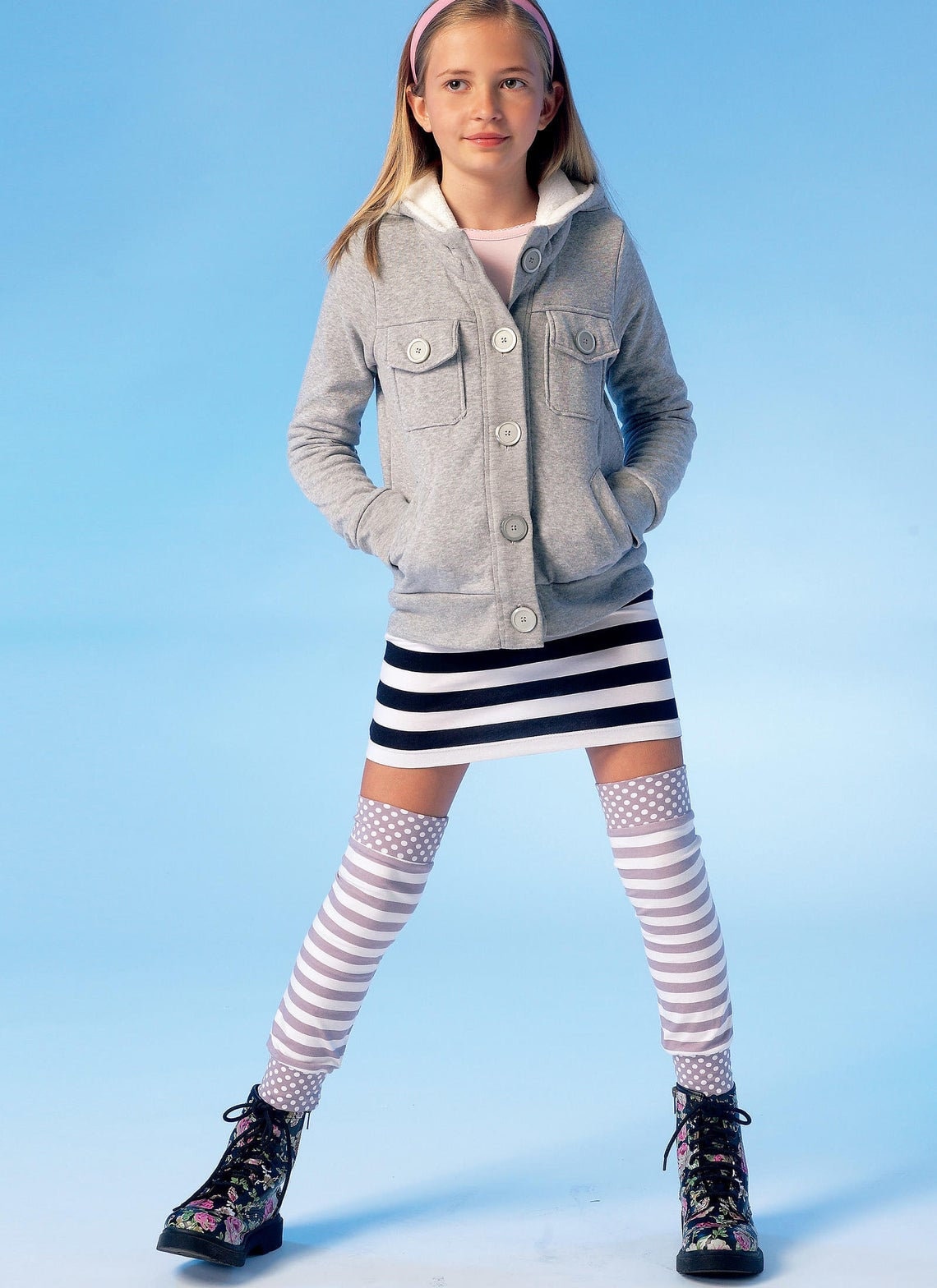 McCall's 7044 Tween Girls Trendy Clothes button up hoodie Etsy