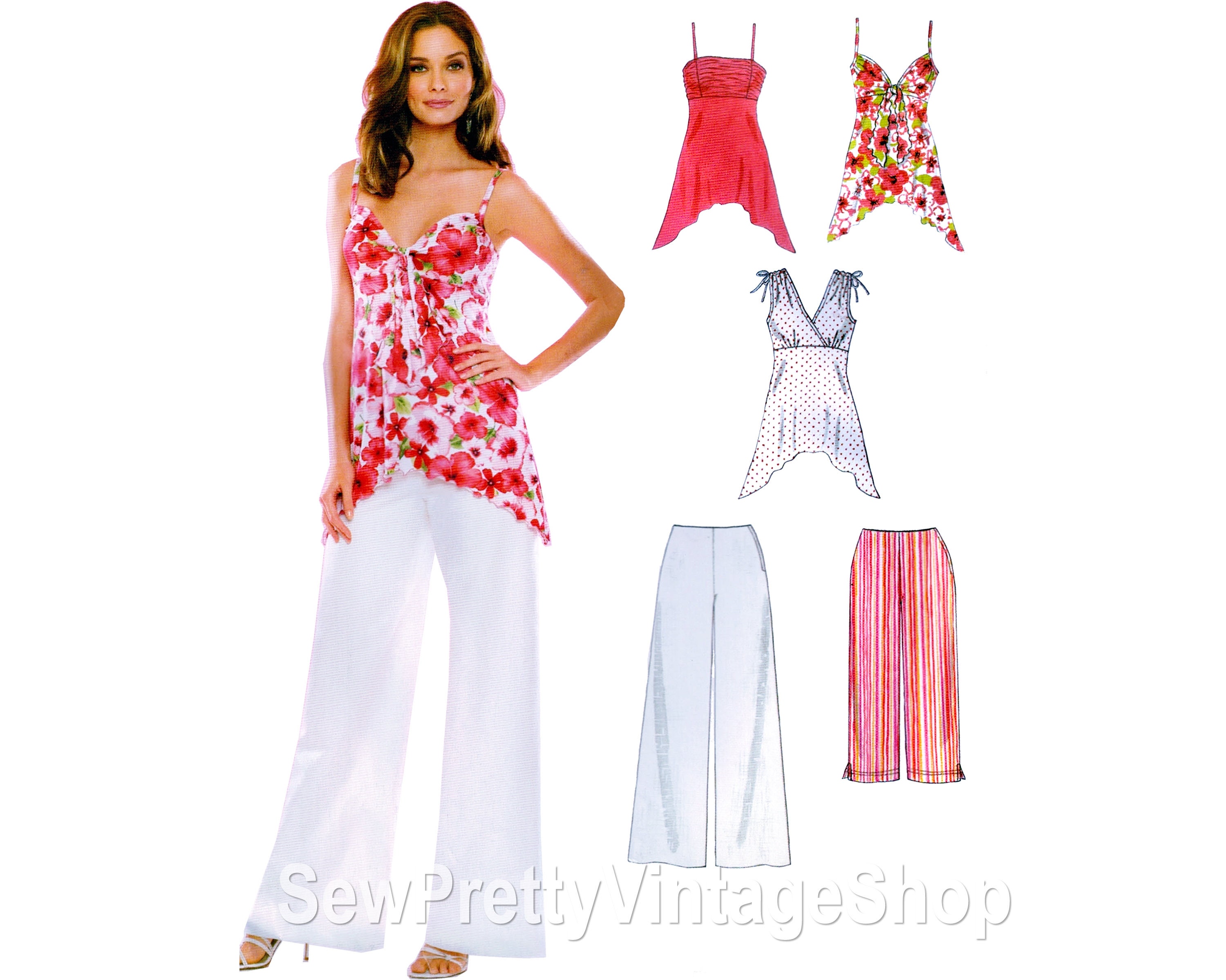 Palazzo Pants Capris Strappy 