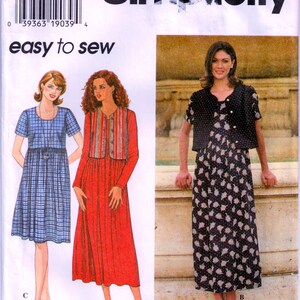 Simplicity 7199 90s Summer Dresses: Empire Waist Full Skirt Maxi or ...