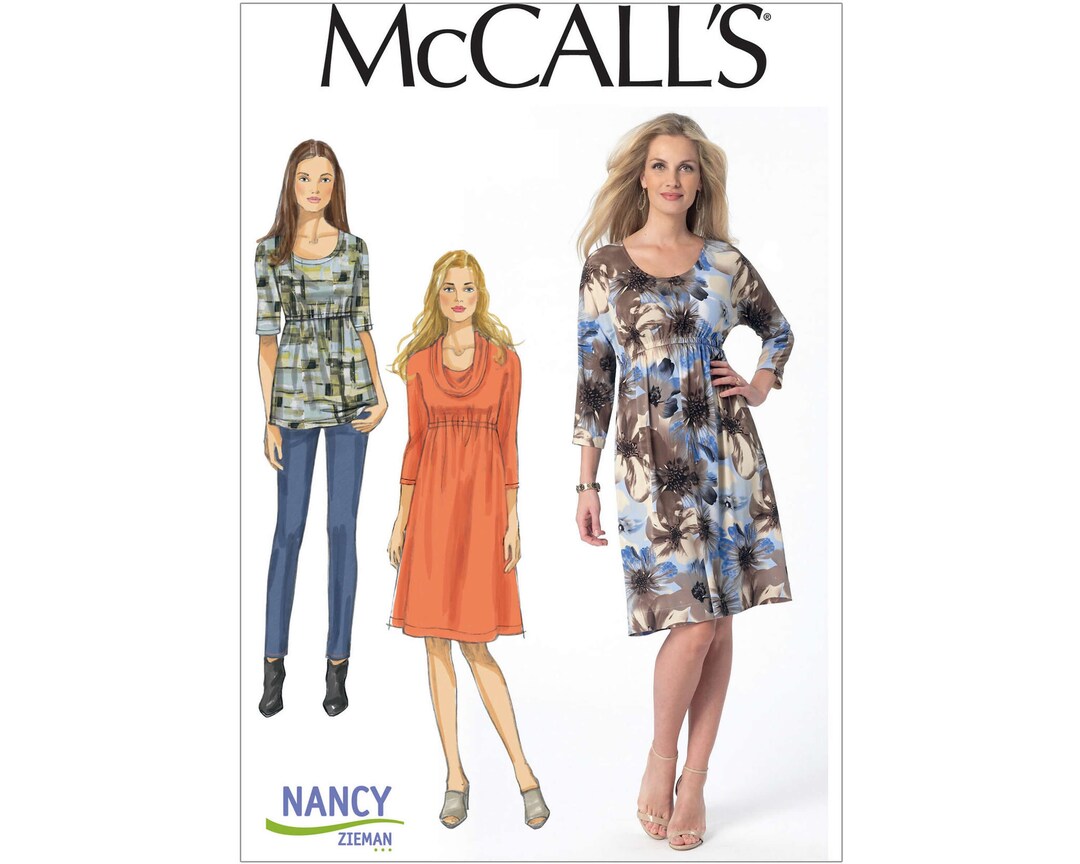 Mccall's 7353 Easy-to-sew Empire Dresses: Modest Loose - Etsy