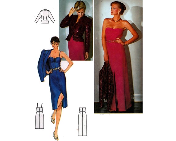 simple gown with jacket