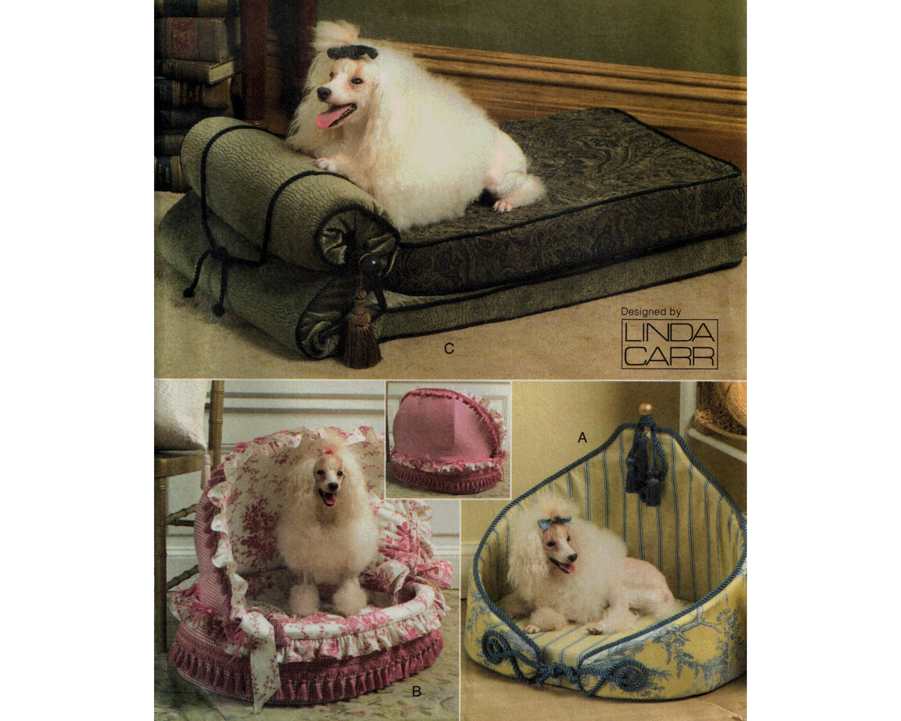 Vogue 8217 Victorian Dog Beds fainting couch chaise lounge Etsy