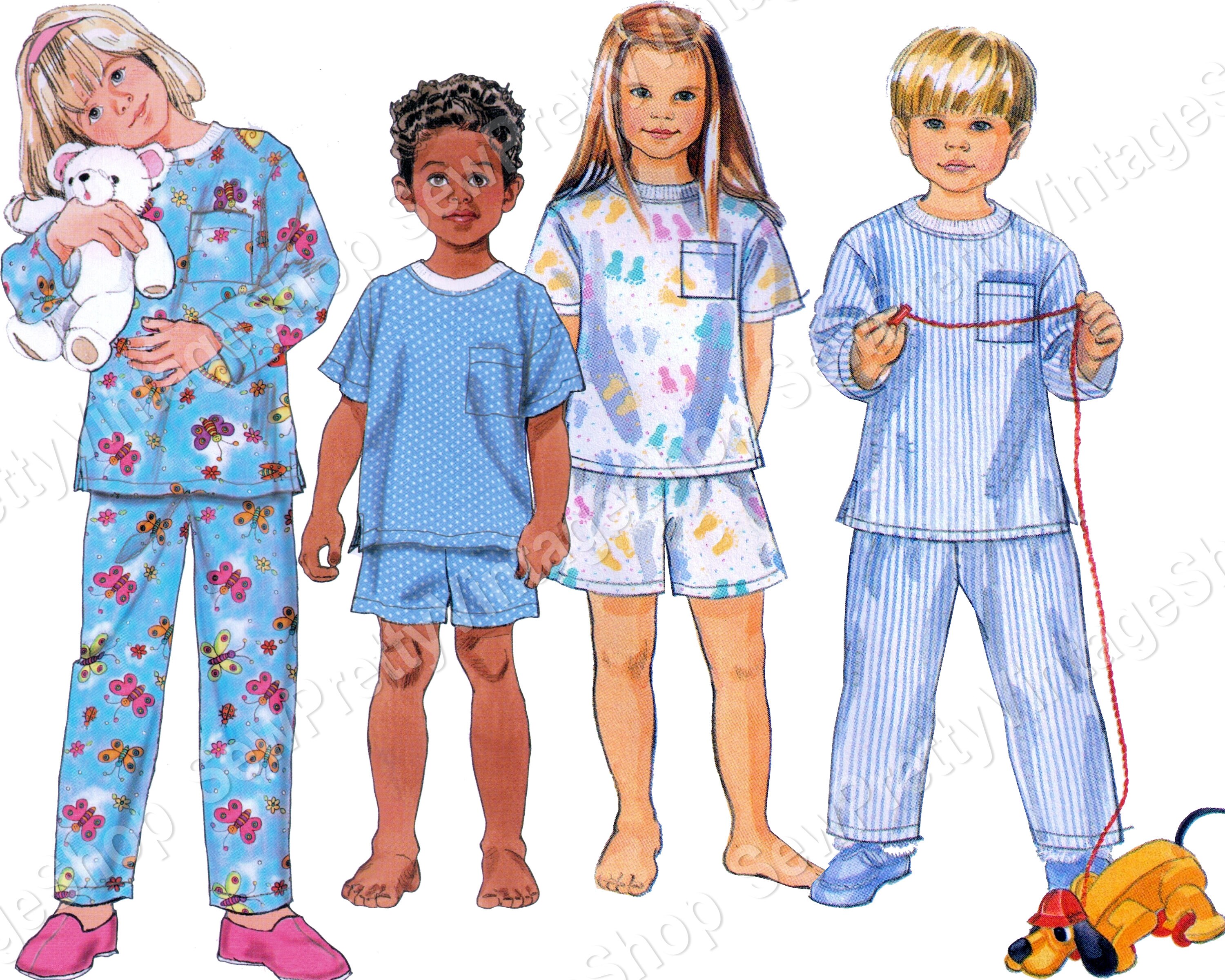 kids 90s pajamas