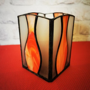 Stained glass lantern