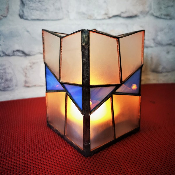 Witrażowy lampion Stained glass lantern