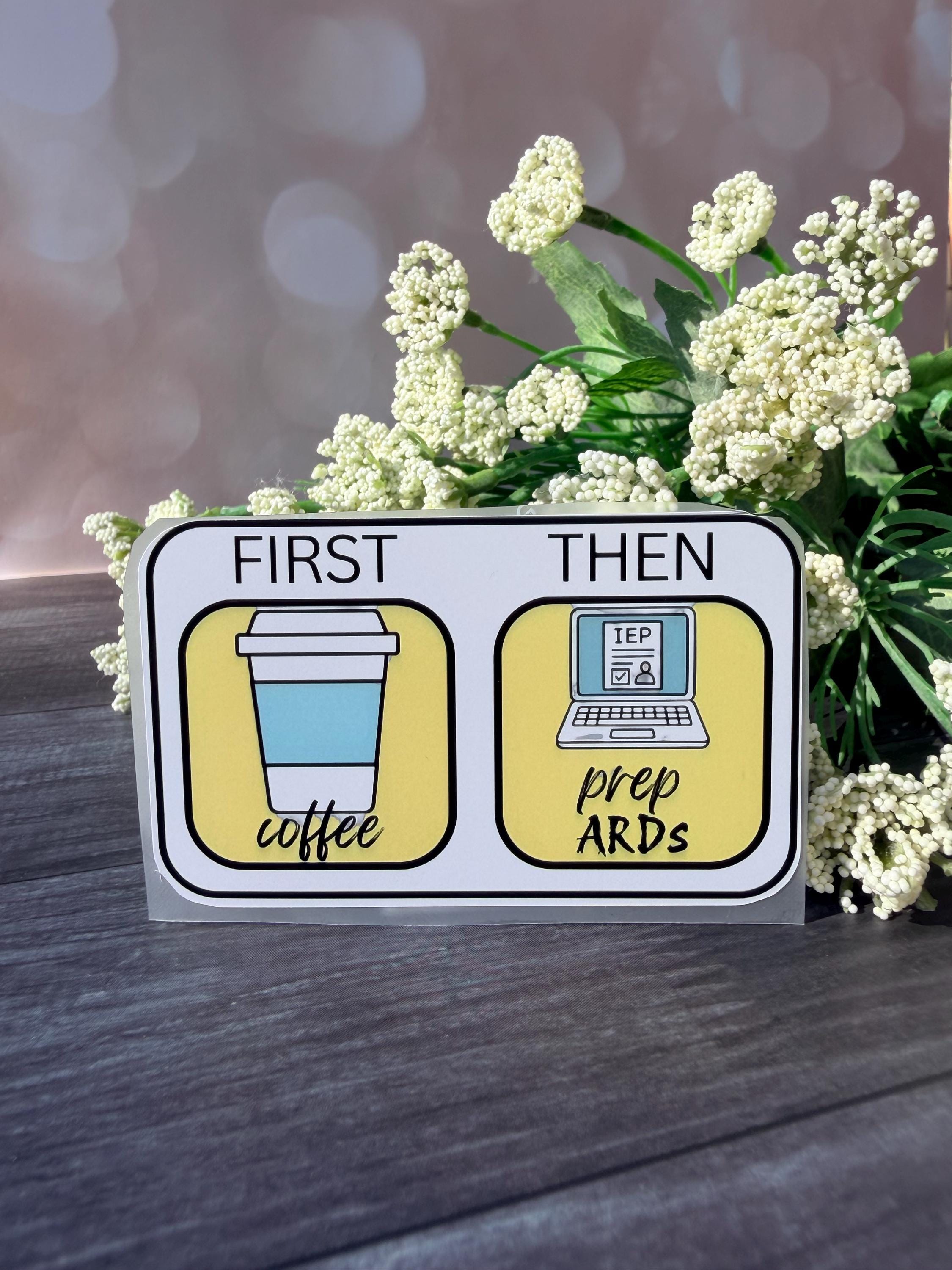 First / Then - Sticker - Etsy