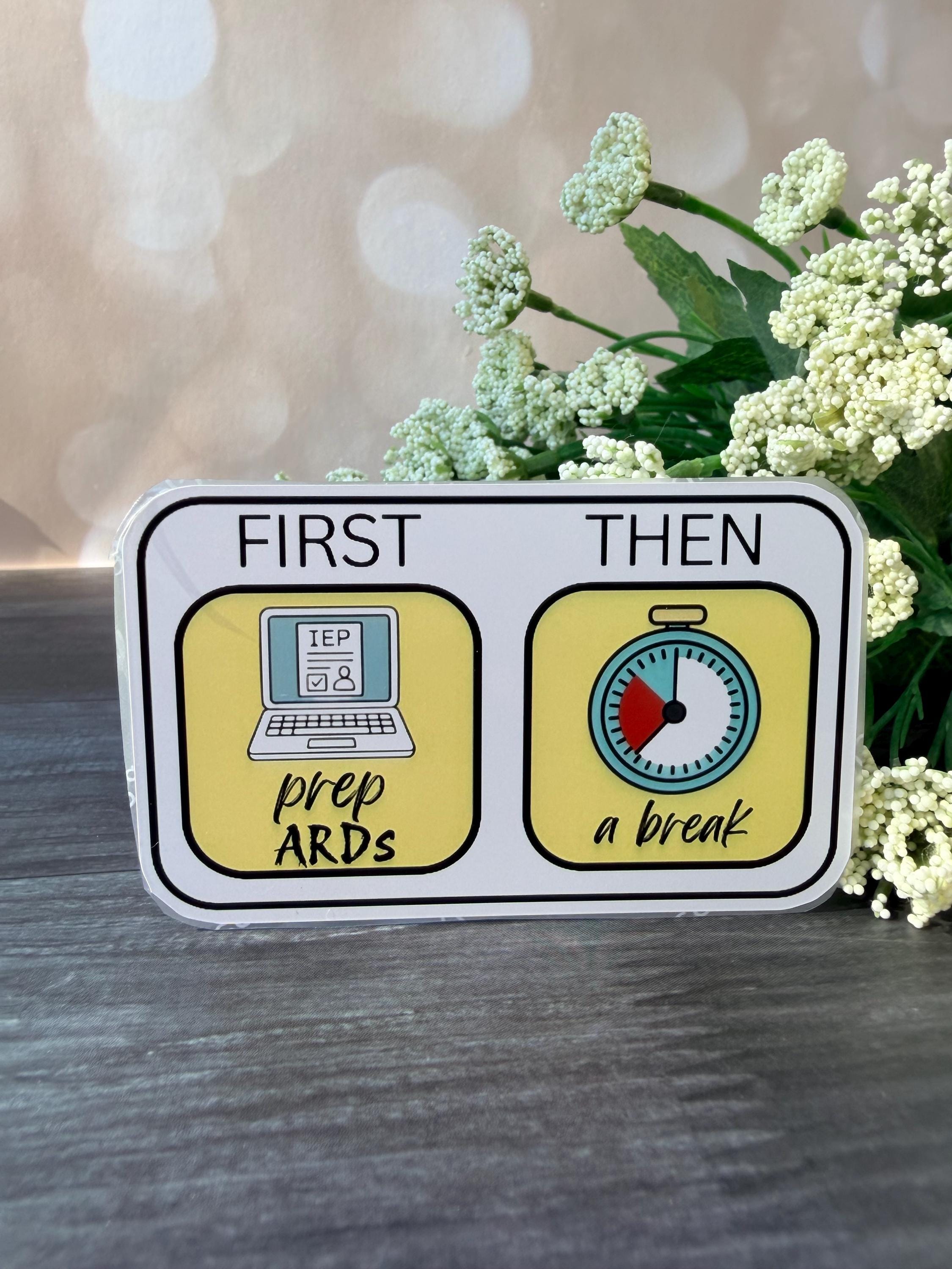First / Then - Sticker - Etsy