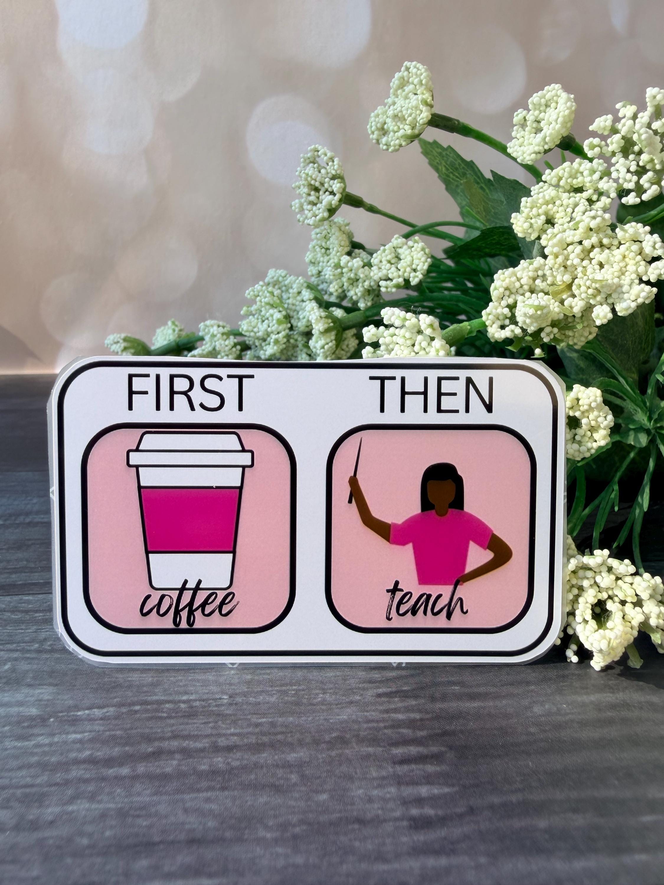 First / Then - Sticker - Etsy