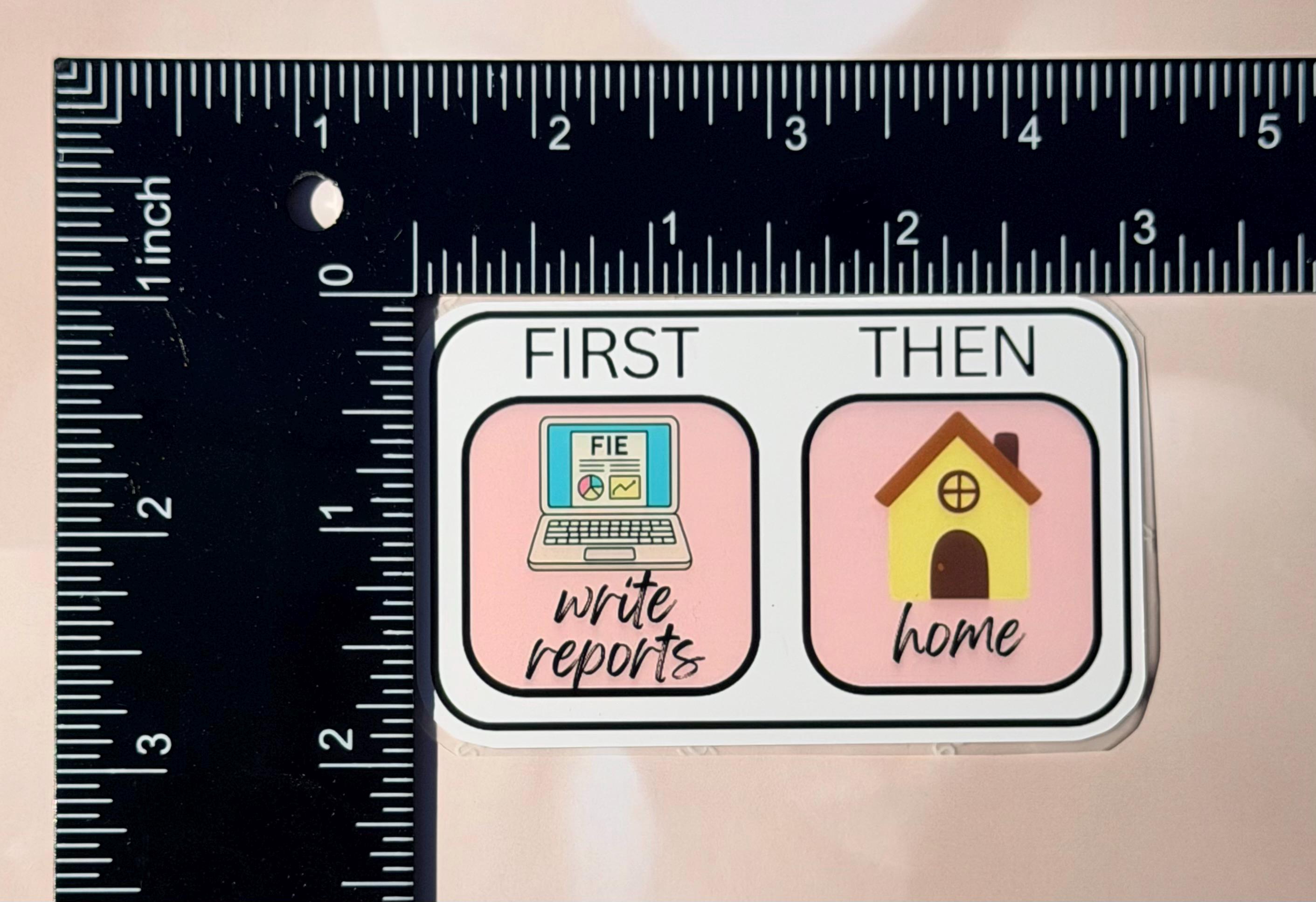 First / Then - Sticker - Etsy