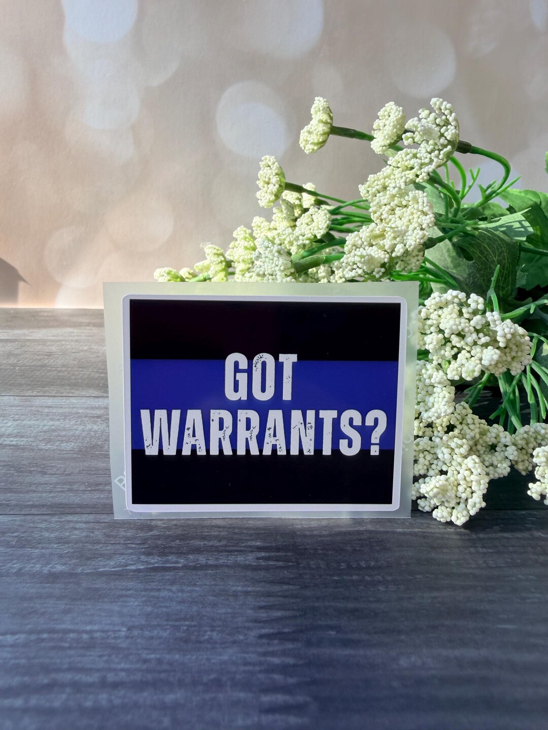 Got Warrants - Police Sticker - Etsy