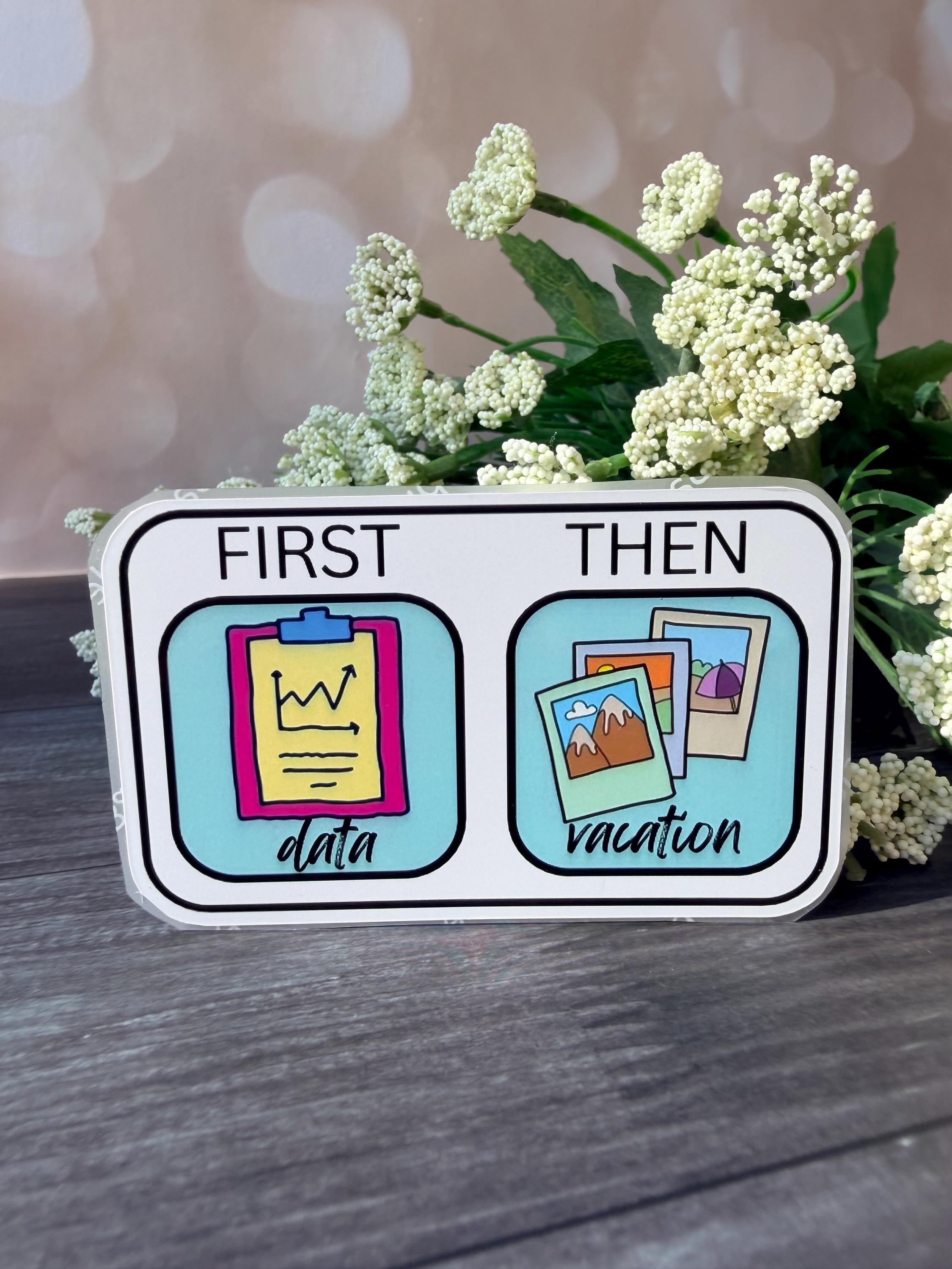 First / Then - Sticker - Etsy