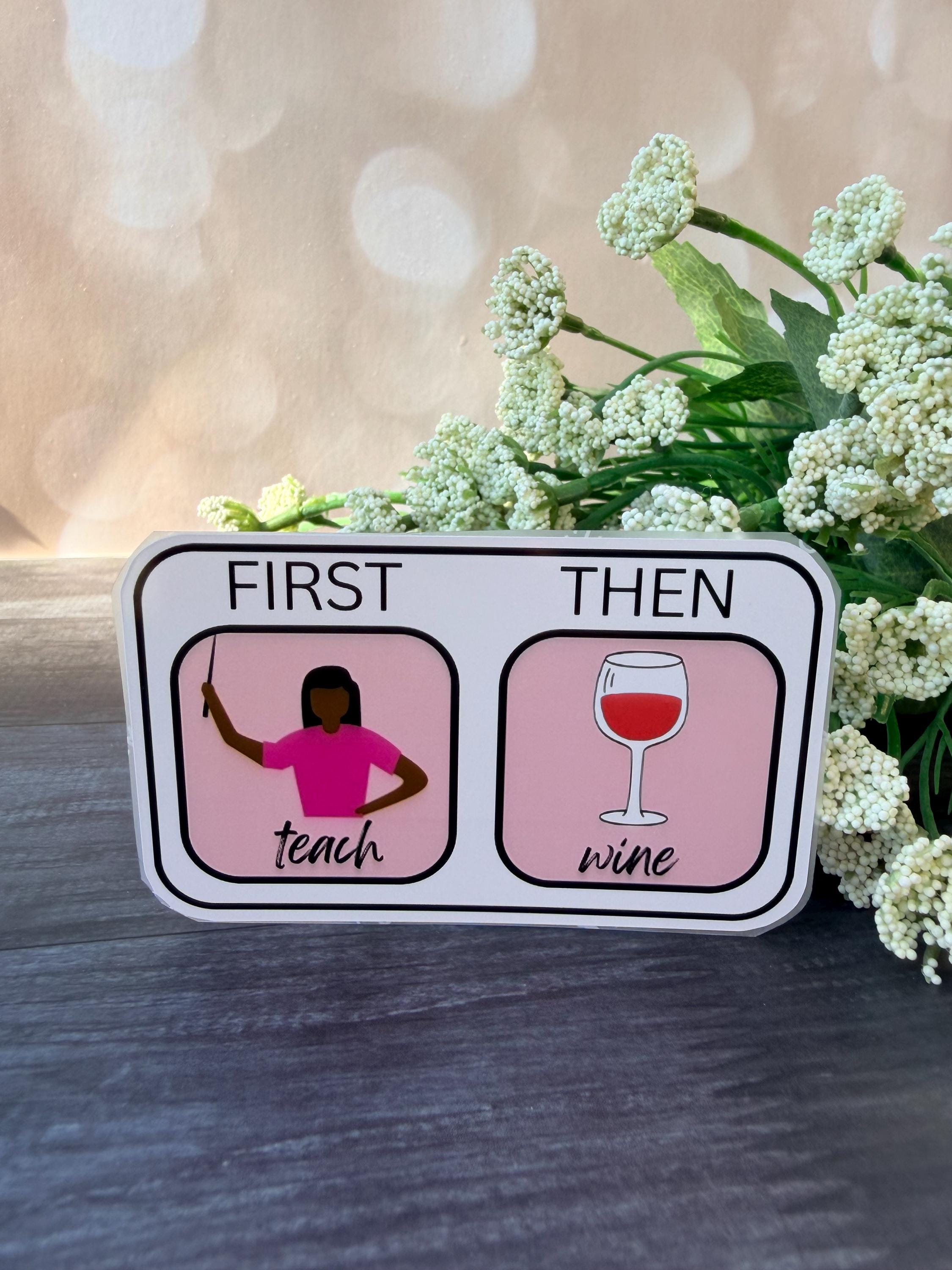 First / Then - Sticker - Etsy