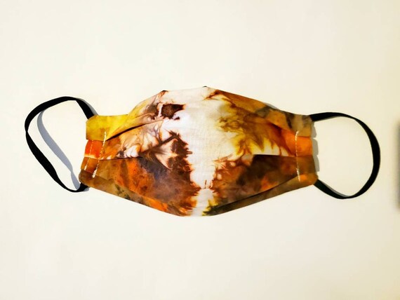 Camo Leaves Tie Dye Face Mask, Black Reversible Face Mask, Leaf Foliage Tie Dye Face Mask, Men's Face Mask, Comfortable Face Mask, Cool Kid Il_570xn