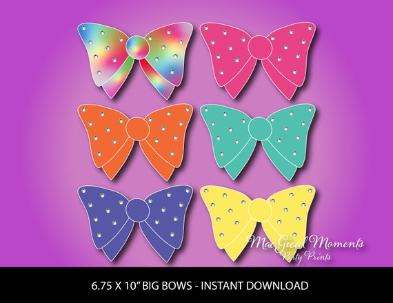 Jojo Siwa Game Printable pin the Bow on Jojo 