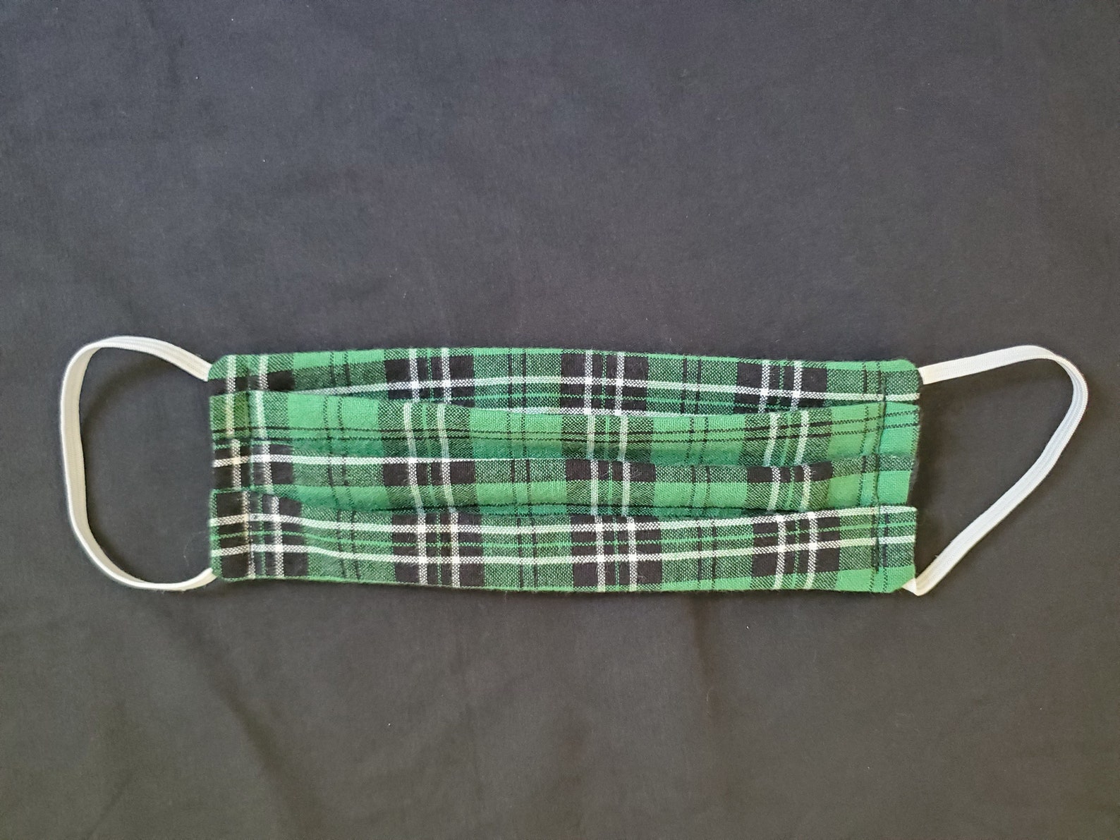 Rot karierte Baumwolle Gesichtsmaske grün karierte Baumwolle | Etsy