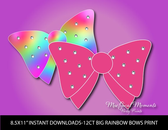 Jojo Siwa Game Printable pin the Bow on Jojo 