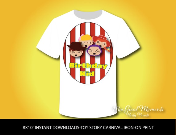 Toy Story 4 Inspired Birthday Print, Toy Story Fun Tee, Toy Story Birthday Decorations, Birthday Kid T-shirt Gift, Summer Carnival Party Il_570xn