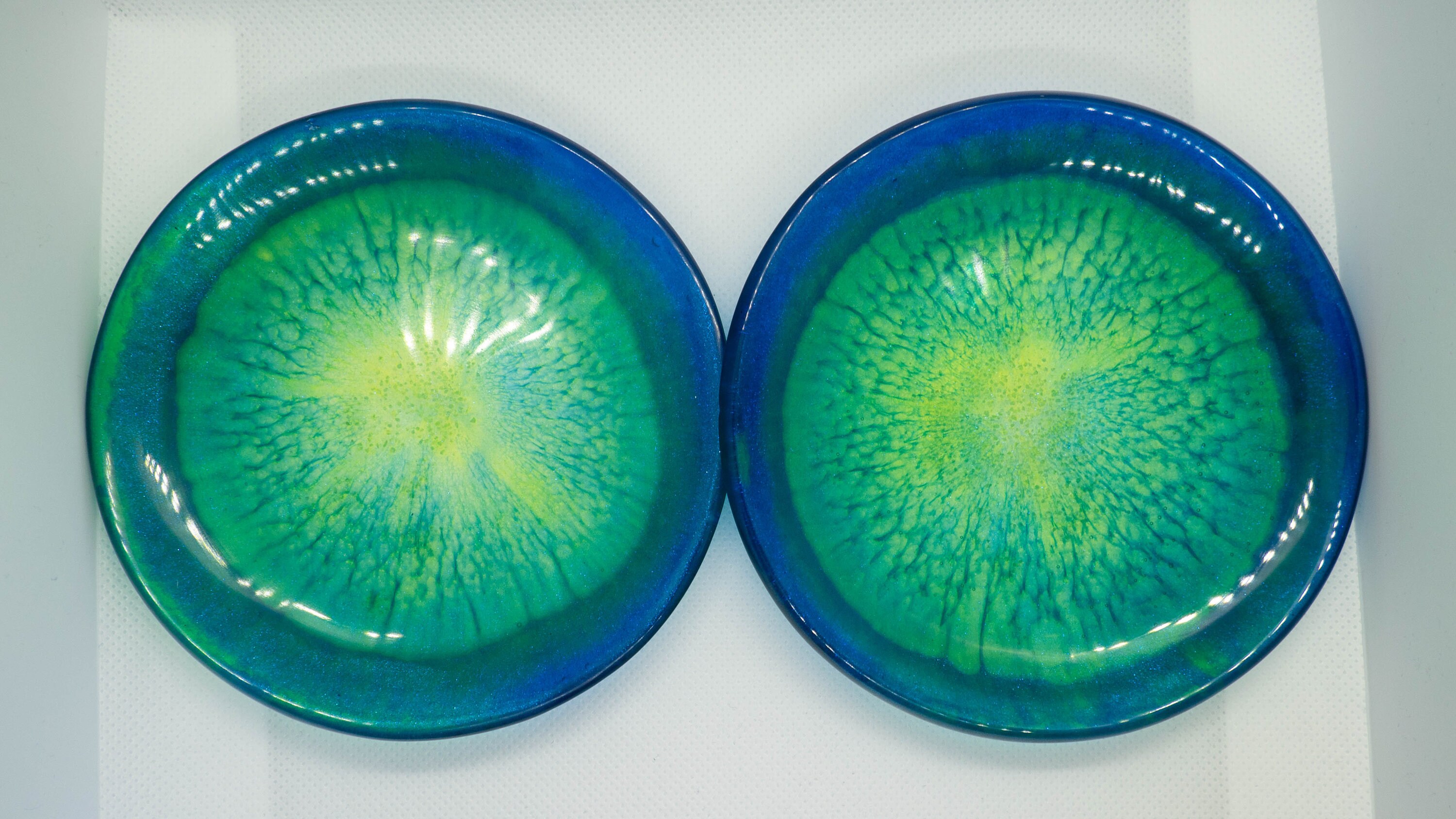 Handmade Food Safe Epoxy Resin Saucer/ Tea Tray/small Etsy