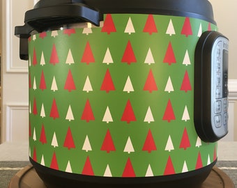 Christmas Trees wrap - Instant Pot wrap. Premium non-adhesive waterproof wrap by Instant Wraps.