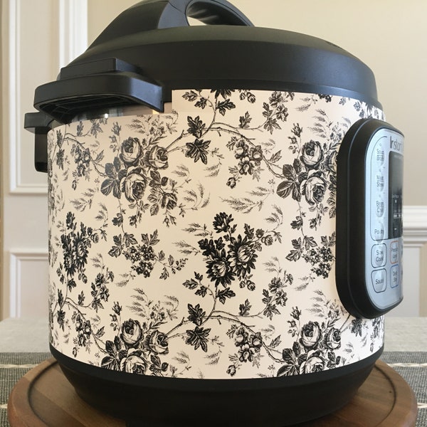 Toile Floral wrap - Instant Pot wrap. Premium non-adhesive waterproof wrap by Instant Wraps.