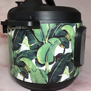 Banana Leaves - Instant Pot wrap. Premium non-adhesive waterproof wrap by Instant Wraps. Banana leaves, jungle, tropical, nature, fruit