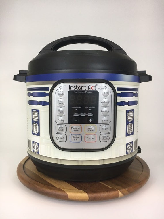 Blue and White Droid Wrap Instant Pot Wrap. Premium Non-adhesive Waterproof  Wrap by Instant Wraps. Robot Droids 