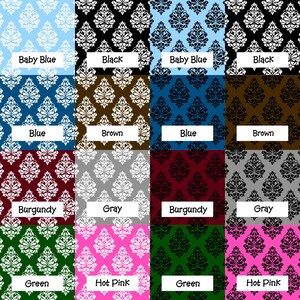 29 Color Combos Damask Instant Pot wrap, Power Cooker, Crock Pot Express wrap, Premium non-adhesive waterproof, magnetic instapot wrap image 2