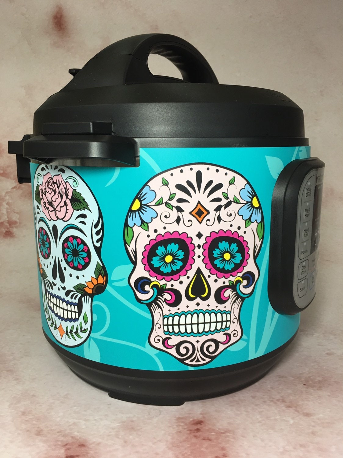 16 Colors Large Sugar Skulls Colored Background Instant - Etsy