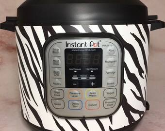 29 Color Combos! - Zebra print - Instant Pot wrap, Power Cooker, Crock Pot Express Premium non-adhesive waterproof magnetic instapot wrap