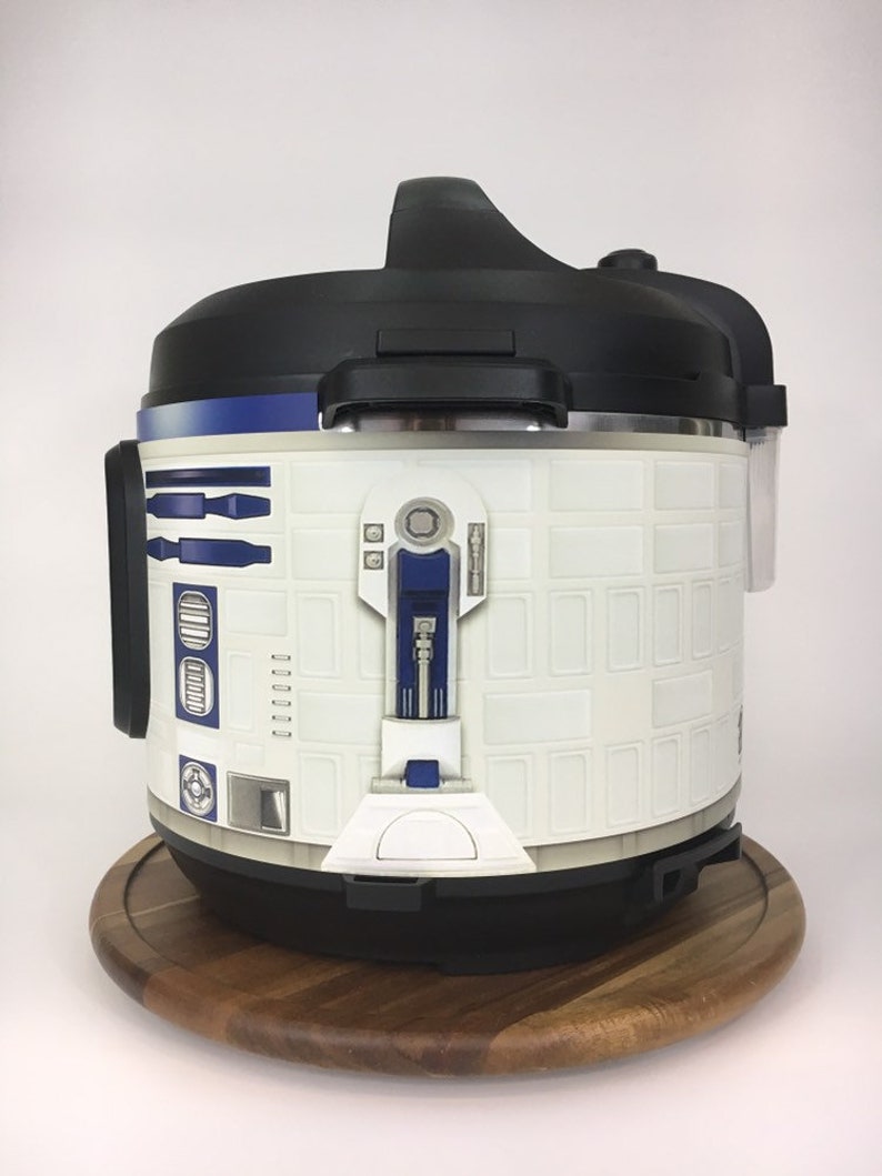Blue and white droid wrap  Instant Pot wrap. Premium image 4