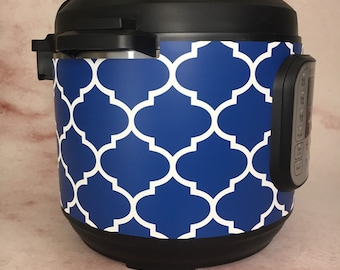 29 Color Combinations! - Quatrefoil pattern  - Instant Pot wrap. Premium non-adhesive waterproof, magnetic instapot wrap by Instant Wraps