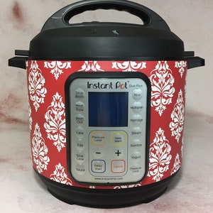 29 Color Combos Damask Instant Pot wrap, Power Cooker, Crock Pot Express wrap, Premium non-adhesive waterproof, magnetic instapot wrap image 4