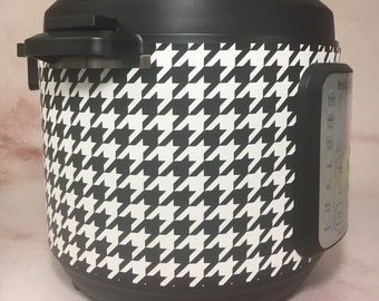 29 Color Combinations! - Houndstooth pattern  - Instant Pot wrap. Premium non-adhesive waterproof, magnetic instapot wrap by Instant Wraps