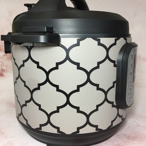 29 Color Combinations Quatrefoil pattern Instant Pot wrap. Premium non-adhesive waterproof, magnetic instapot wrap by Instant Wraps image 1