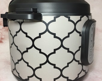 29 Color Combinations! - Quatrefoil pattern  - Instant Pot wrap. Premium non-adhesive waterproof, magnetic instapot wrap by Instant Wraps