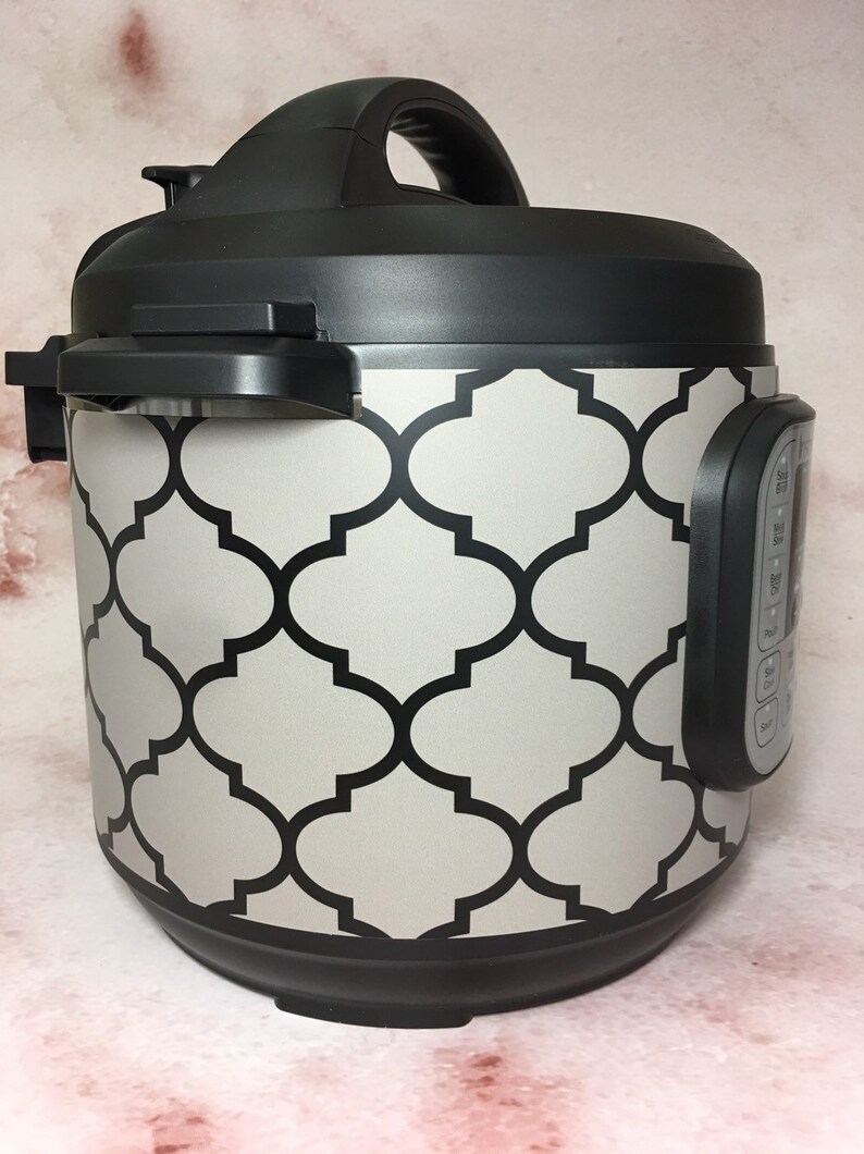 29 Color Combinations Quatrefoil pattern Instant Pot wrap. Premium non-adhesive waterproof, magnetic instapot wrap by Instant Wraps image 1