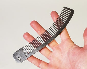 Curved Stainless Steel Comb
