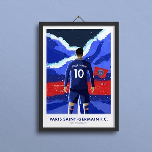Psg Poster Psg Print Psg Wall Art Le Parc Des Princes Etsy